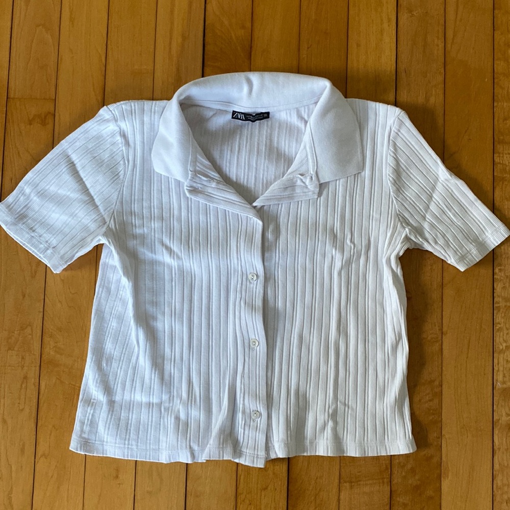 Zara Short Sleeved Collared Shirt